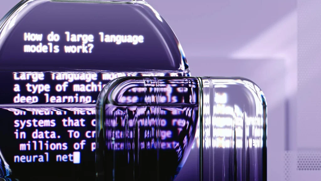 An artist’s illustration of artificial intelligence (AI). This illustration depicts language models which generate text. It was created by Wes Cockx as part of the Visualising AI projects